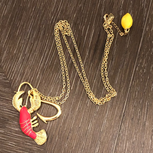 RARE Lilly Pulitzer Lobster Necklace NWOT - Picture 1 of 3